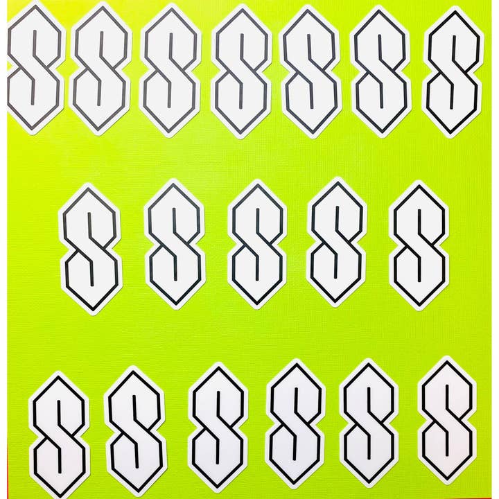 Otto's Grotto - Wholesale Sticker - 90s Sticker Cool S, Stussy S, Super S, Universal S, Pointy S1