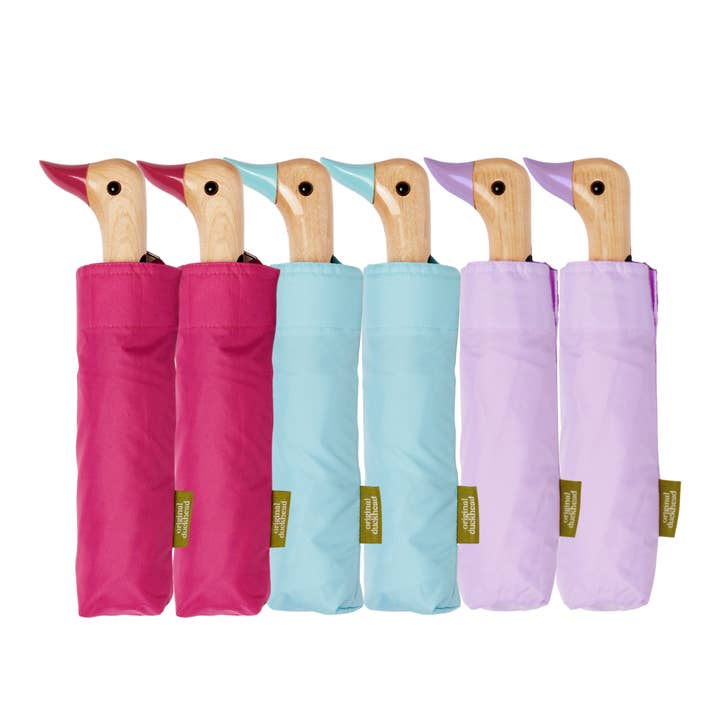 NEW! Bonbon/Popsicle Blue/Macaron Eco Duckhead Umbrella for wholesale by Original Duckhead UK