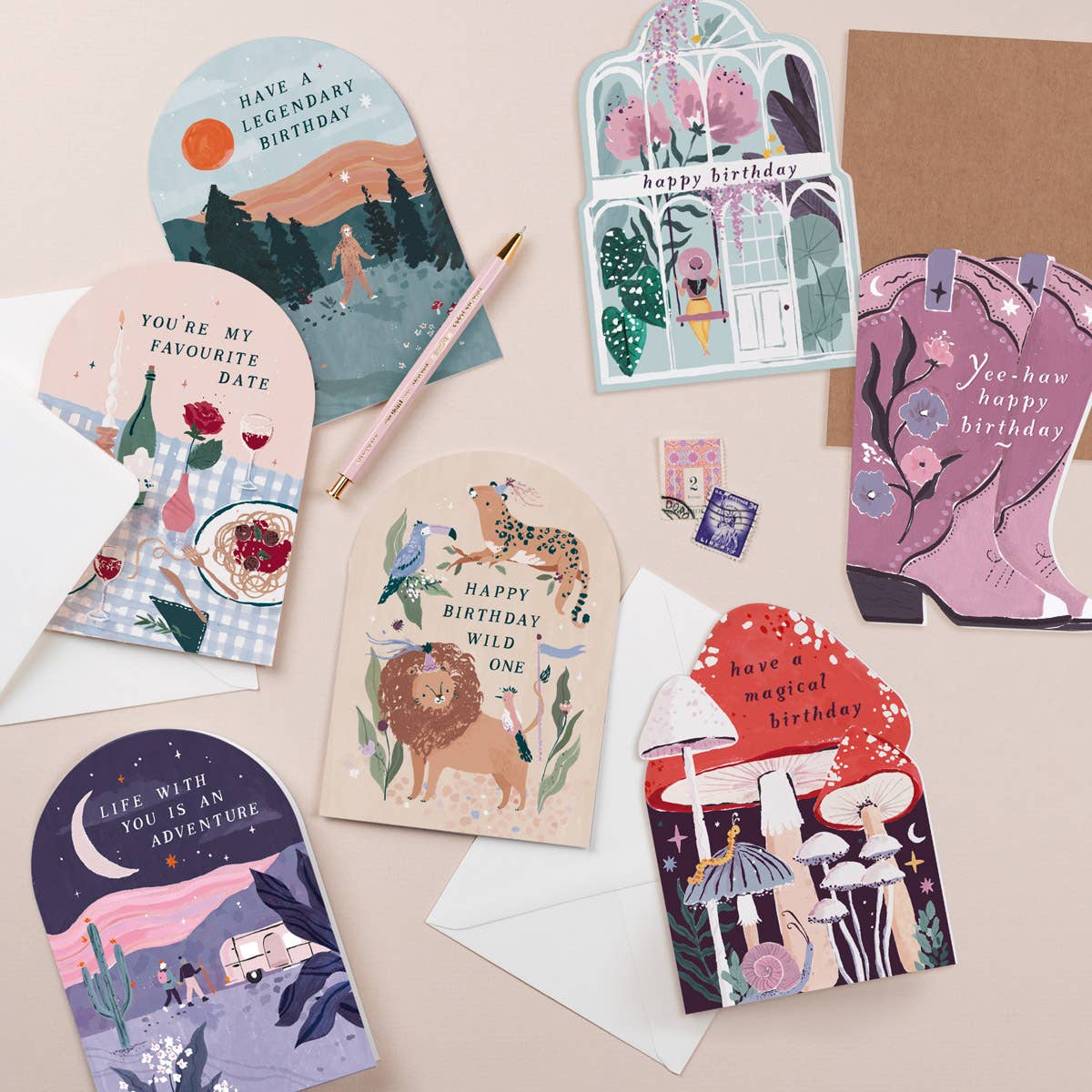 Sister Paper Co. - Wholesale Birthday card - Mushroom Birthday Card | Magic Mushrooms Card2