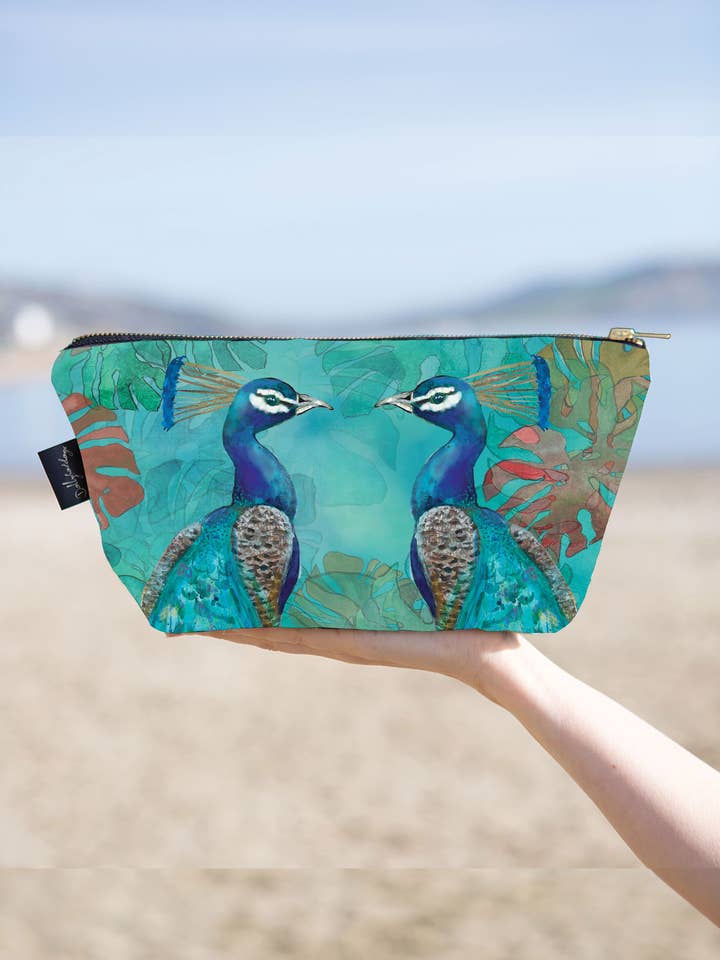 Trousse de maquillage Paon pour la vente par Dollyhotdogs