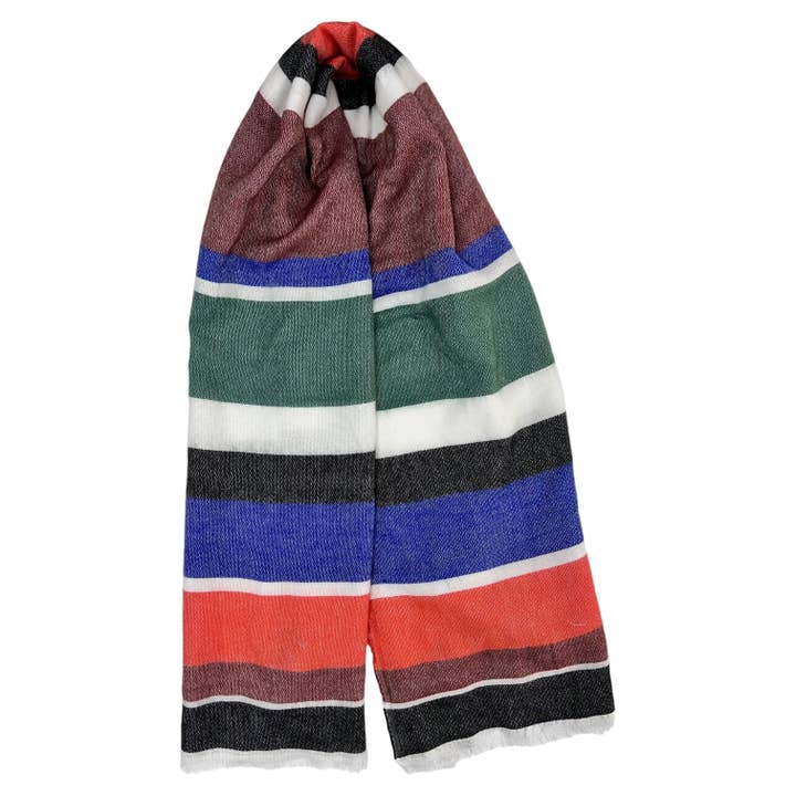 London Scarves – wholesale Scarf – Women's – Neon Stripe Winter Scarf, 100% Acrylic1