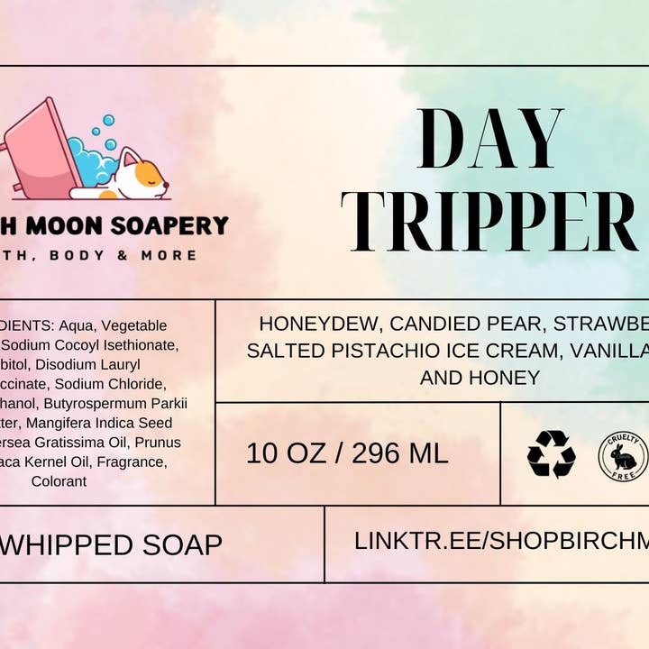 Savon fouetté Day Tripper pour la vente par Birch Moon Soapery