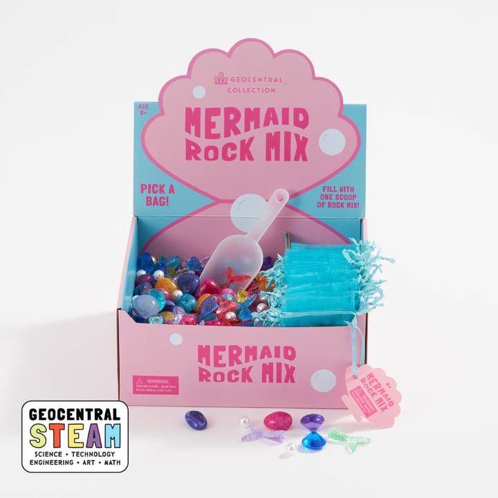 Mermaid Countertop Scoop Rock Mix | Just mix and scoop! for wholesale by GeoCentral