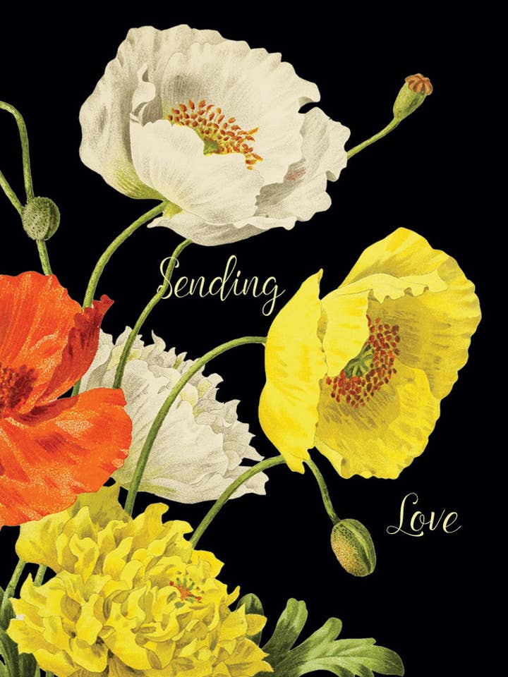 Sending love • Mini Enclosure Card for wholesale by P. Flynn Design / Phun House