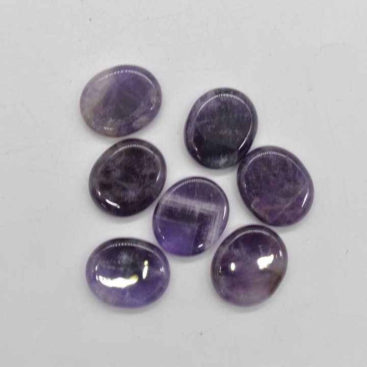 Calder Crystals - Wholesale Spiritual Stone/Crystal - Mini Crystal Oval Thumb Worry Stones - Choose from 103
