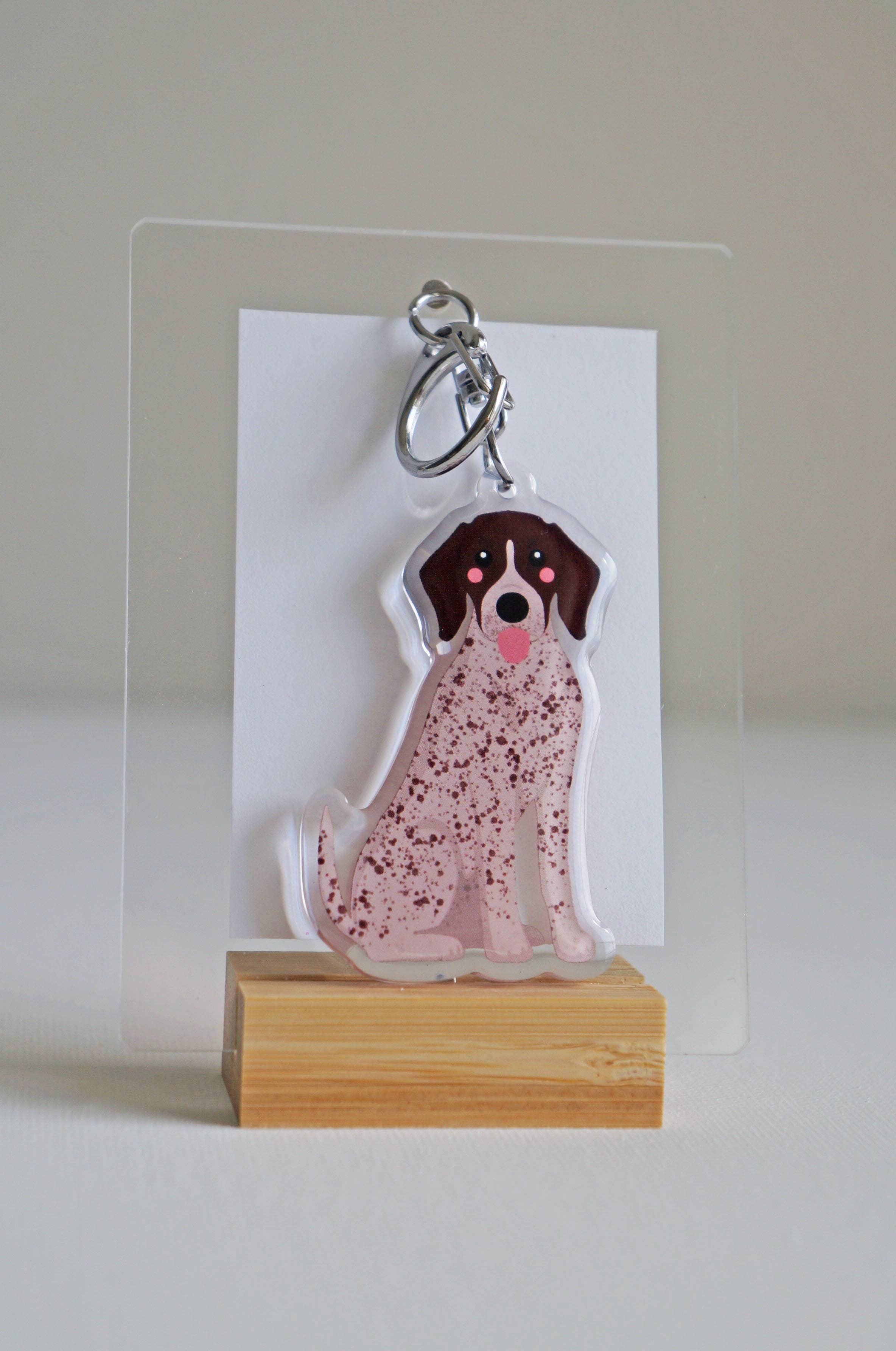 kiwi &amp; WILLOW - Wholesale Keychain - Unisex - German Shorthaired Pointer Epoxy Keychain1