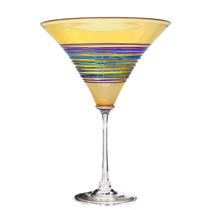 Romeo Glass – Großhandel Cocktail-/Schnapsglas – Goldener Regenbogen gesponnen