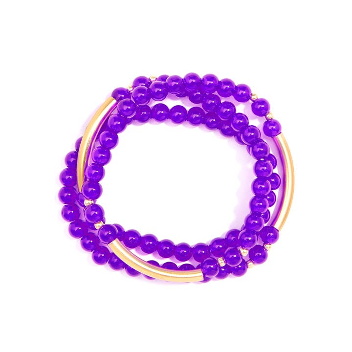 ZENZII Jewelry – Großhandel Perlenarmband – Glänzend und Gold Perlen Wrap Armband Schmuck16