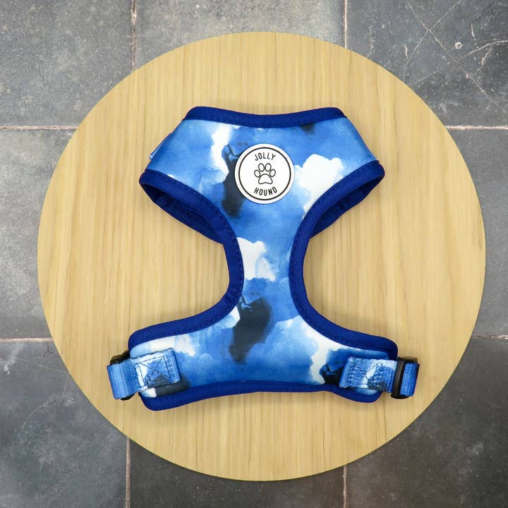 Jolly Hound - Wholesale Pet Harness - Dog - Navy Watercolour Dog Harness