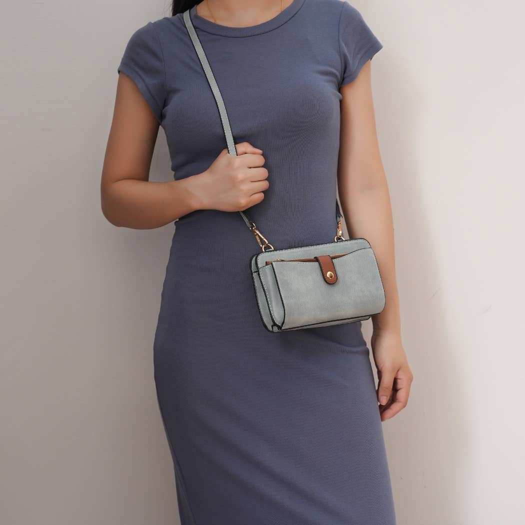 MKF Collection - Wholesale Crossbody Bag - Women's - Muriel Women Crossbody Bag with Card holder and Small Pouch10