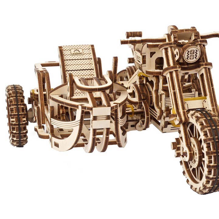UGears Motorcycle Scrambler UGR-10 -Wooden 3D Puzzles - DIY for wholesale by Ukidz LLC