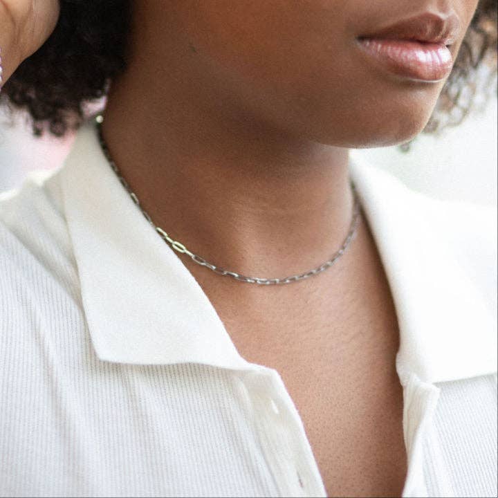 Silver Amina Link Chain for wholesale by TNT Goods