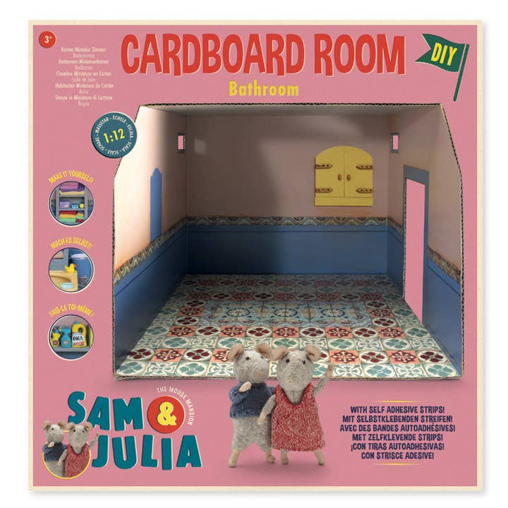 Het Muizenhuis - Wholesale DIY Craft Kit - Kids - Kids DIY Dollhouse - Cardboard Room - Bathroom