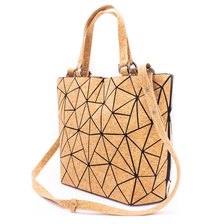 Meninas Bonitas Cork - Wholesale Tote Bag - Women's - Cross-road, Geometric Cork Handbag for Women BAG-220711