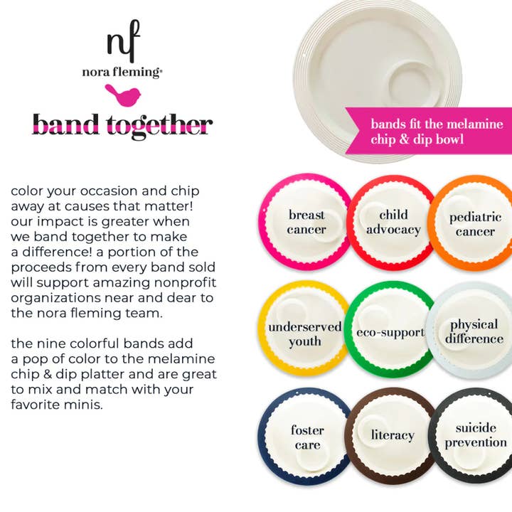 Atar Gifts - Wholesale Decorative Tabletop Object - Nora Fleming band together silicone bands9