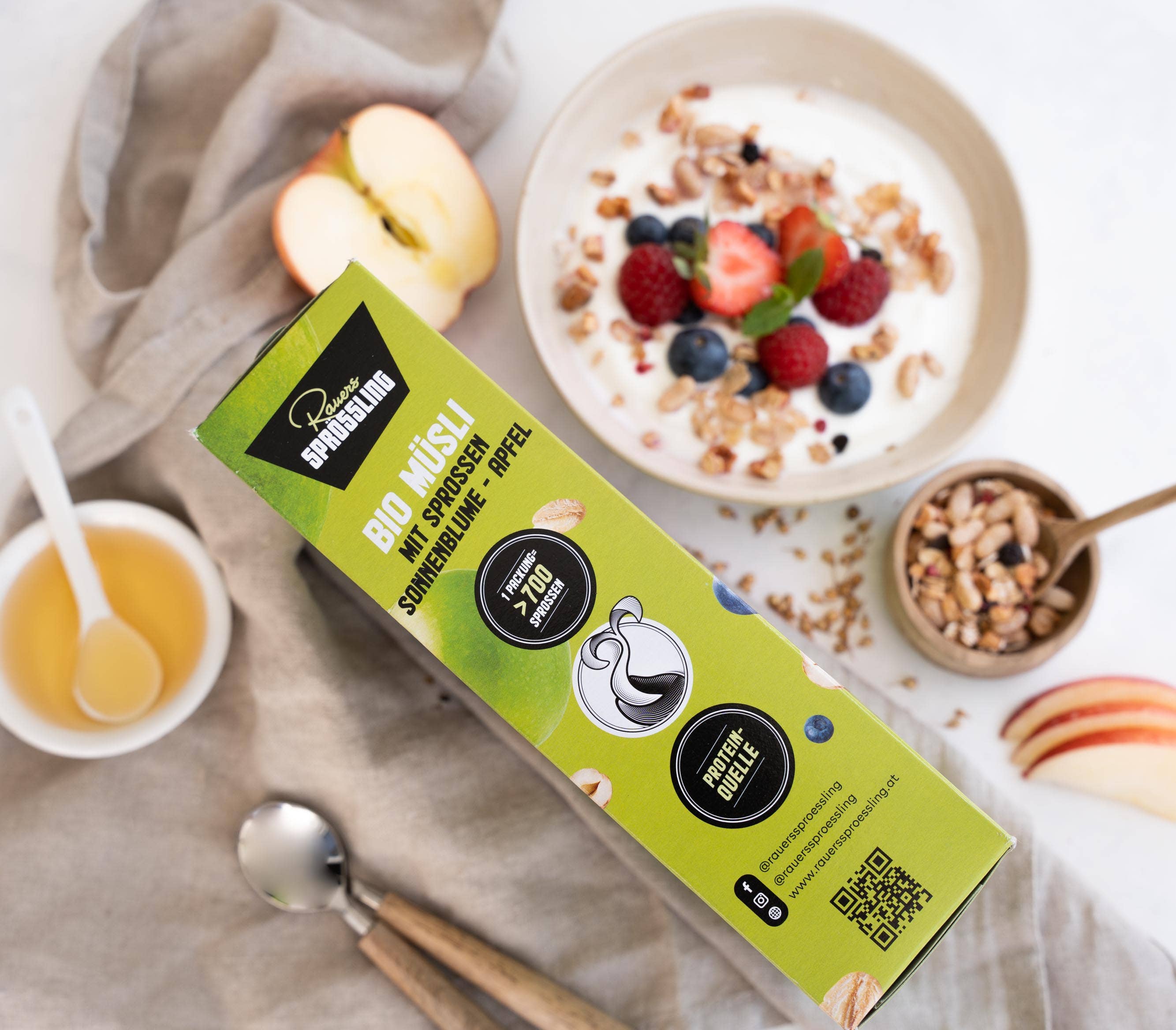 Rauers Sprössling - Wholesale Breakfast Cereal - organic cereal with sprouts sunflower apple2