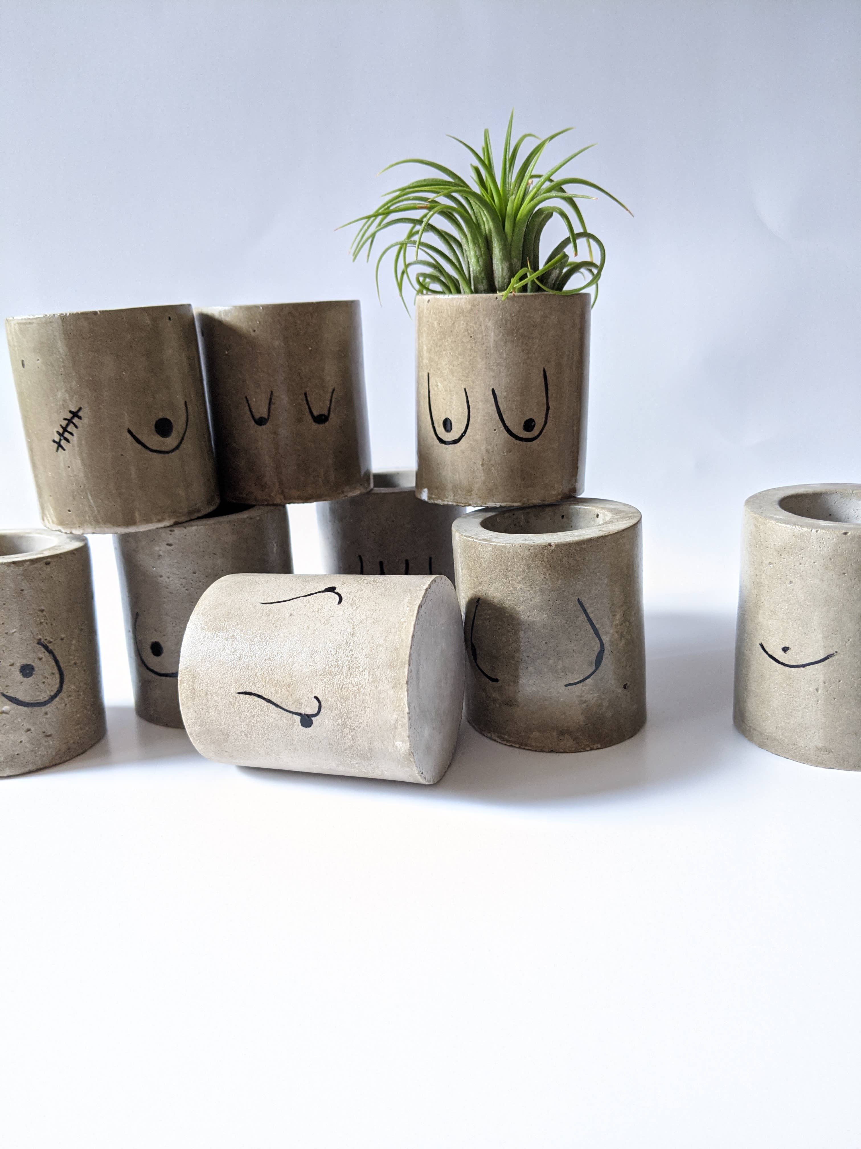 ForgottenProperty – Engroshandel Plantekrukke – Itty Bitty Titty mini beton plantepotte7