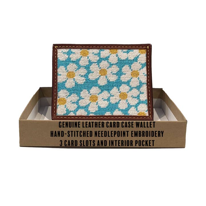 Bouquet of Daisies Card Wallet for wholesale by Charleston Belt