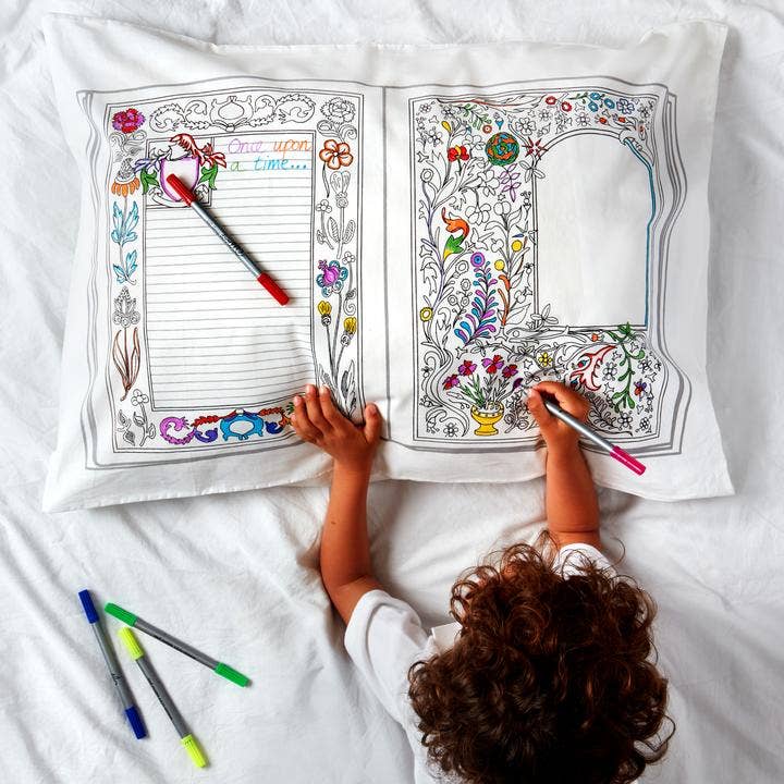 eatsleepdoodle - Wholesale Coloring Book - Kids & Baby - Craft Kit Kids - Color In Fairytales and Legends Pillowcase