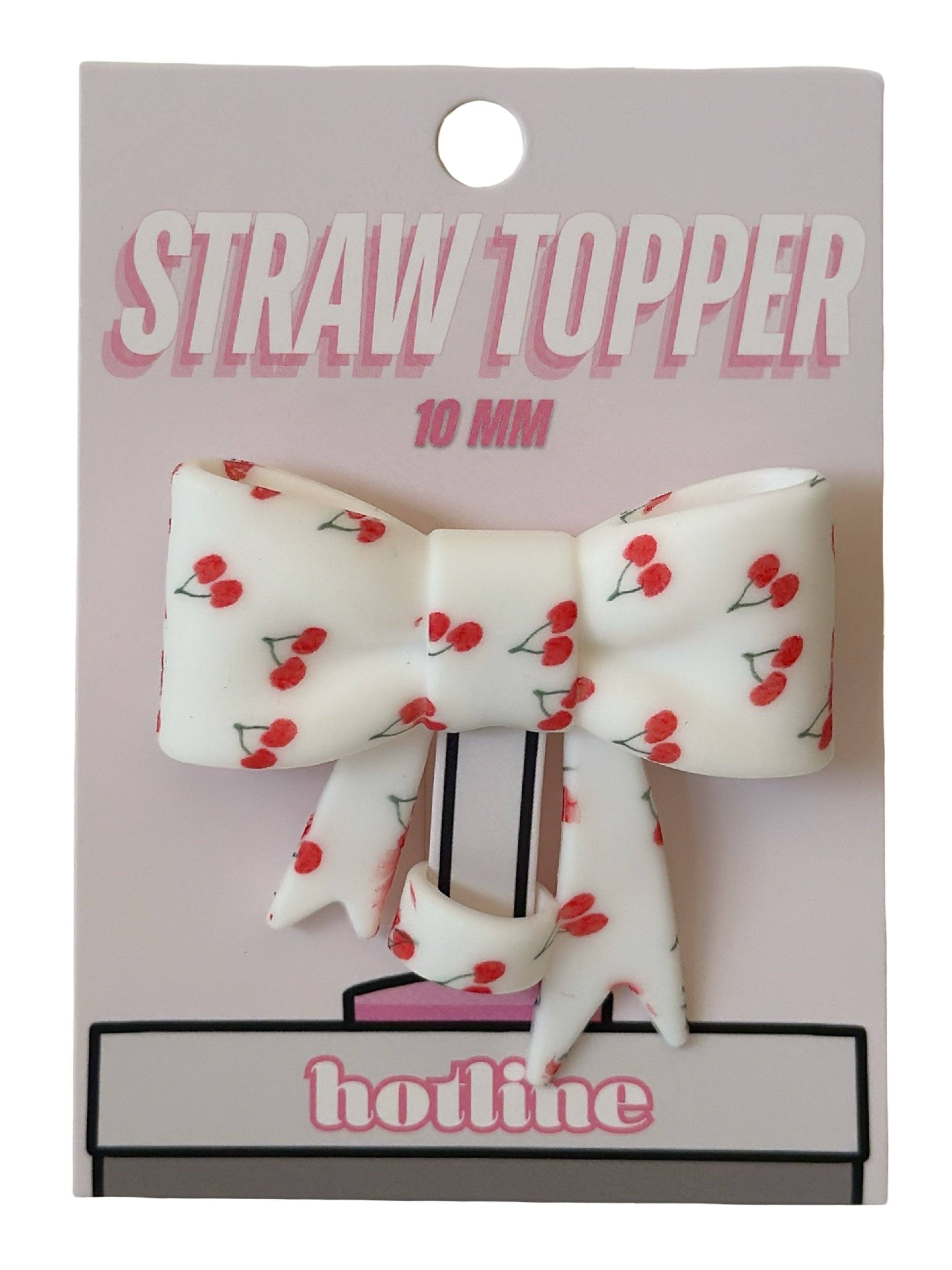 Shop Hotline - Wholesale Drink Topper - Large Bow Straw Toppers35