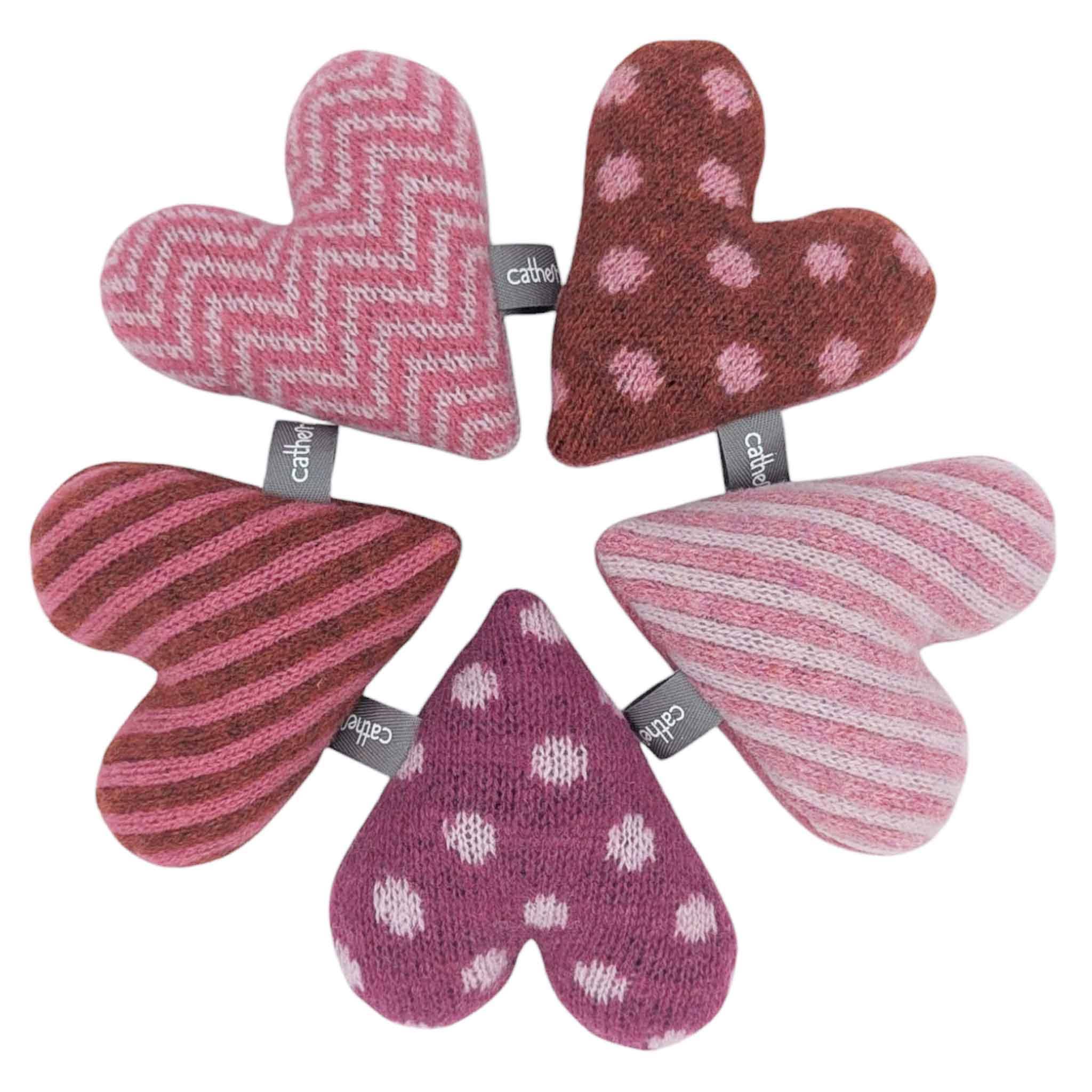 Catherine Tough (US Duties Paid) – wholesale Sachet – NEW Mini Lavender Hearts 5 Packs - Colour Mixes0