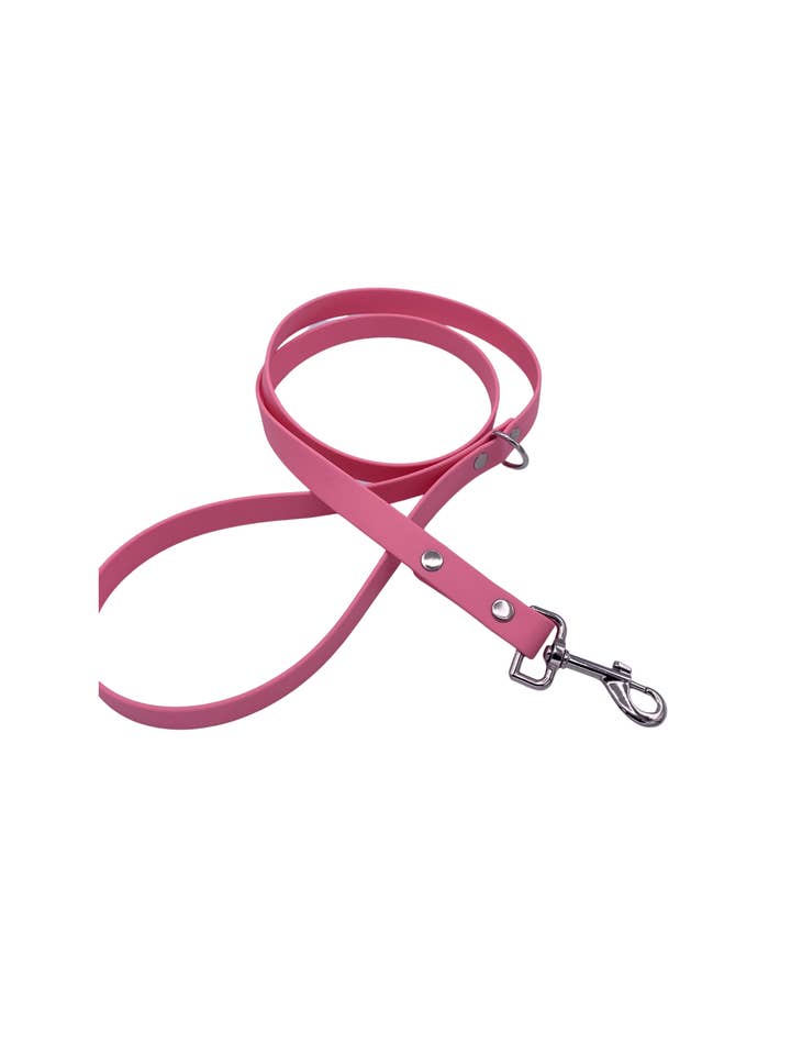 Collar BioThane rosa para venta al por mayor de Cavapoo Creations