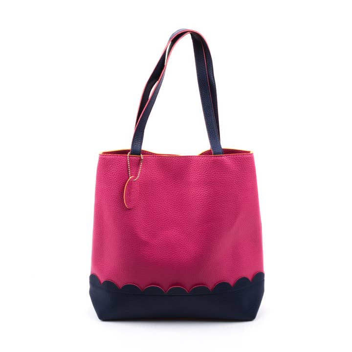 Mainstreet Collection - Wholesale Tote Bag - Women's - SPRING SCALLOP HANDBAG PREPACK 12PC3