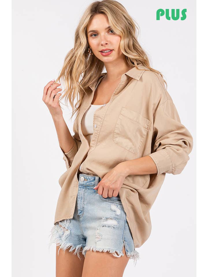 ZiA Apparel – Engroshandel Skjorte med buttondown – til kvinder – V-UDSKÆRING REVERSKRAVE PLUS SIZE SKJORTE14