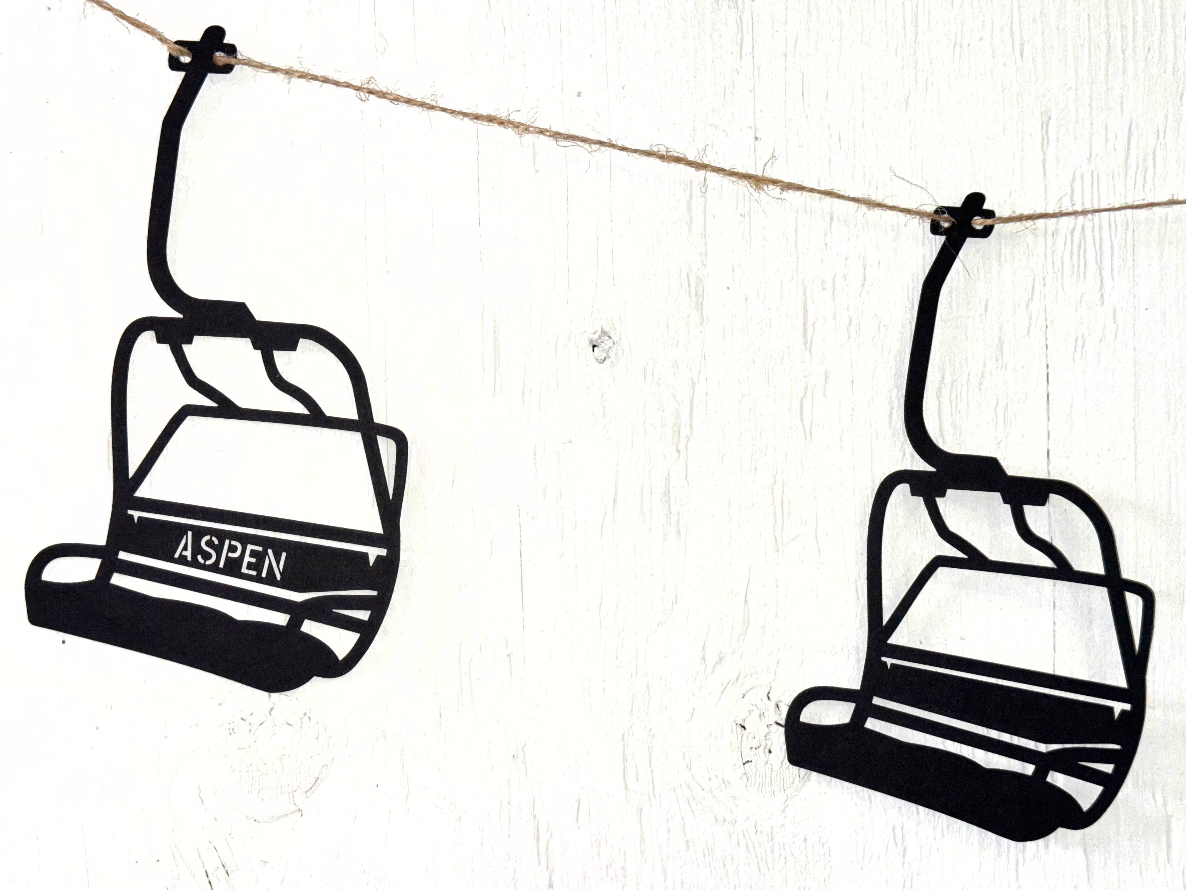 The Creative Garland Company - Vendita all'ingrosso Decorazione da parete 3D - La Seggiovia Garland – Edizione Personalizzata del Resort2