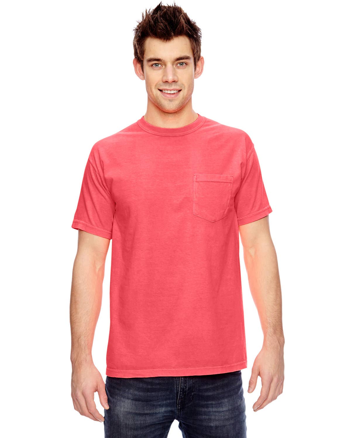 Total Apparel - Wholesale T-Shirt - Unisex - Comfort Colors Garment-Dyed Pocket Blank T-Shirt | 6030CC12