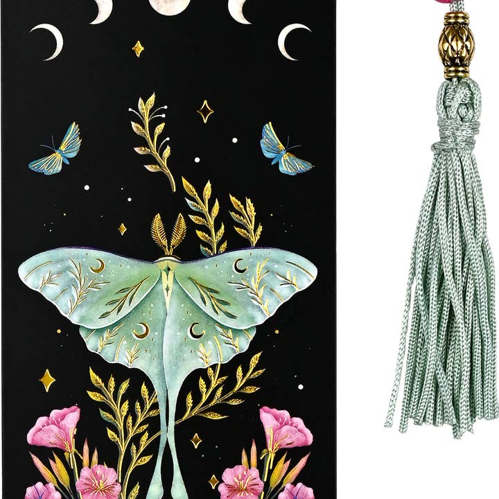 Peter Pauper Press - Wholesale Bookmark - Luna Moth Beaded Bookmark