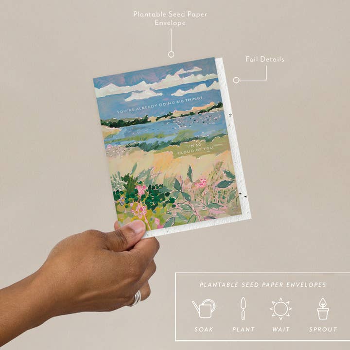 Seedlings – postal de incentivo por atacado – Raspberry Fields - Cartão de Incentivo