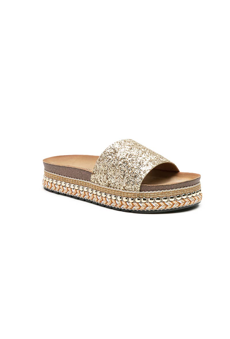 LADY GLORY - Wholesale Sandals - Women's - Silver sequin mules9