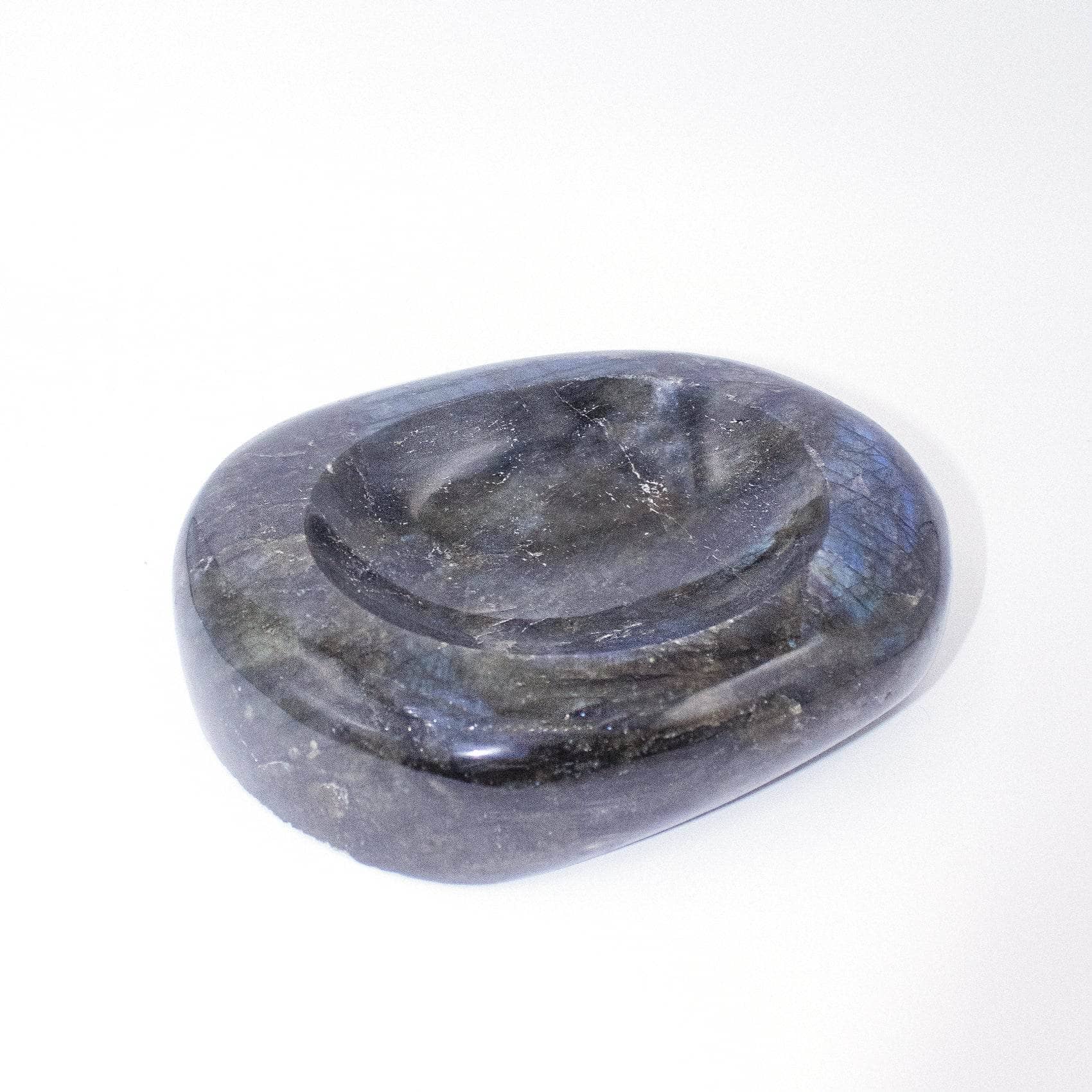 Tiny Rituals - Wholesale Spiritual Stone/Crystal - Genuine Labradorite Blue Flame Bowl - 1 of a Kind22