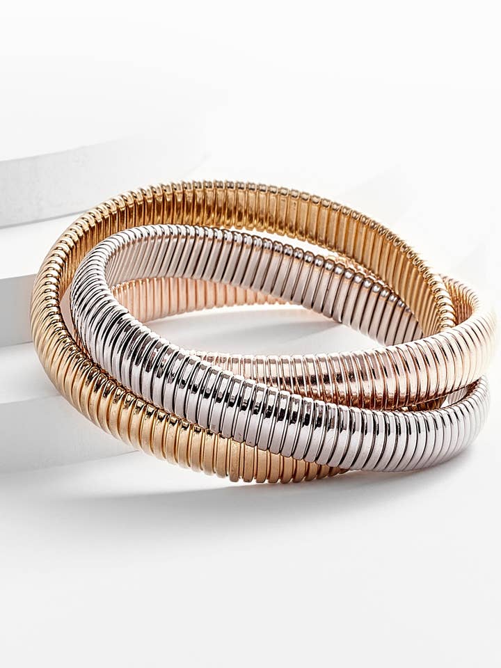 CLEMENTINE Triple Cobra Armbånd for engroshandel hos Kosa Jewels