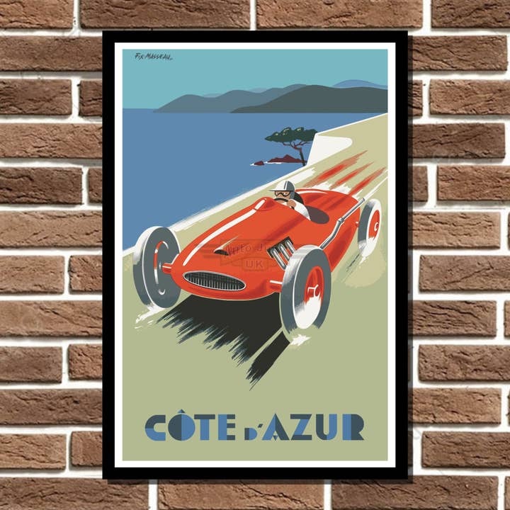 Cote d'Azur Metal Sign for wholesale by Auto Junk UK Ltd