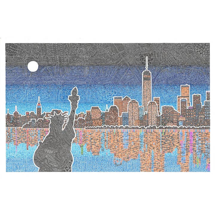 Affiche d'art - Illuminez New York pour la vente par Viz Art Ink