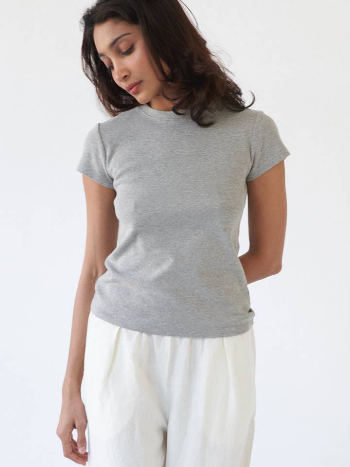 Bebe Organic Tee for wholesale by LA RELAXED