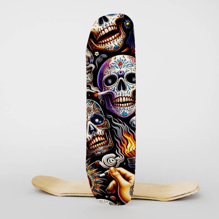 Tabla de Skate de Terciopelo Francés - Huesos Ardientes para venta al por mayor de Febland