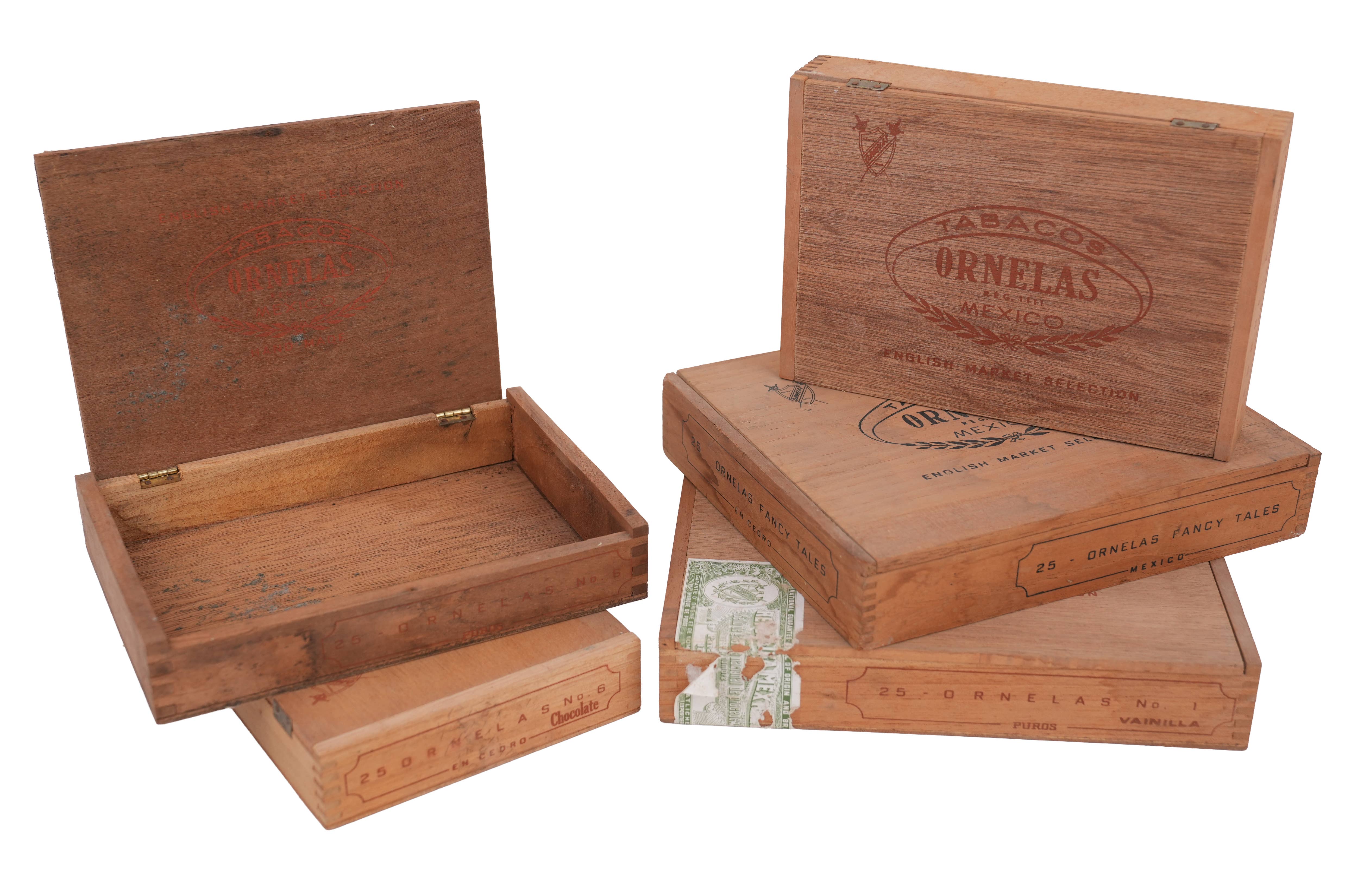 My Amigos Imports – wholesale Decorative box – Vintage Cigar Box-Cedar-Mexico-Original-Assorted Sizes-$62