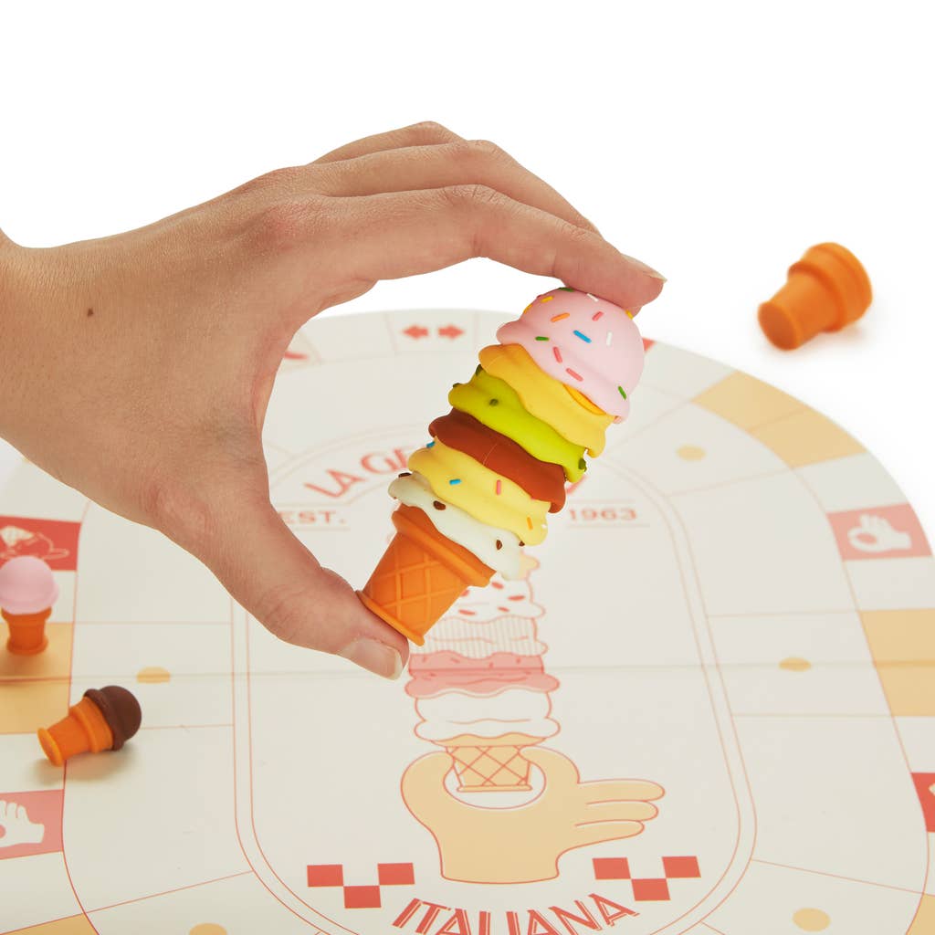 Balvi - Vente Jeux de société - Jeu de société La Gelateria avec plateau carton et éléments en plastique4