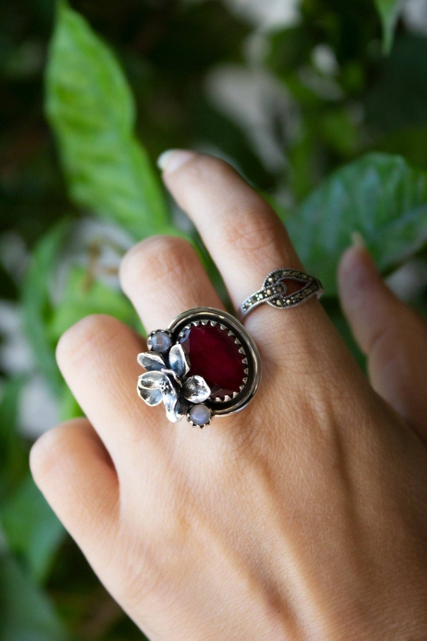 Ambra Jewels - Wholesale Cocktail/Statement Ring - Ruby Gemstone Ring, AR-71753