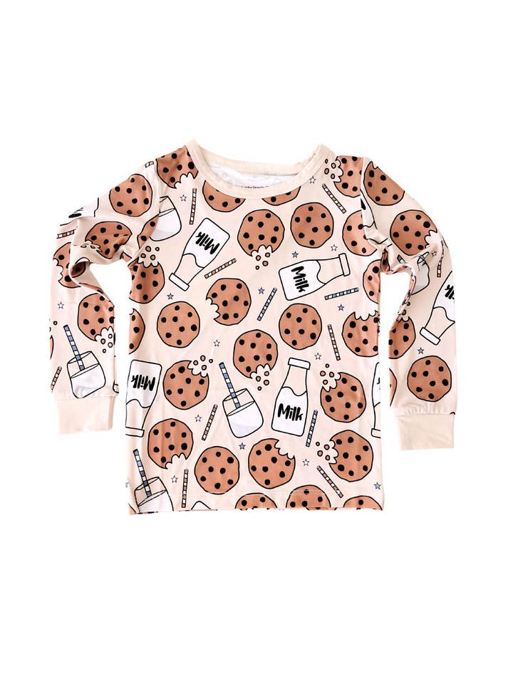 Lucky Panda Kids - Wholesale Sleepwear Set - Kids - Bamboo Kids' Two Piece Set | Milk & Cookies10