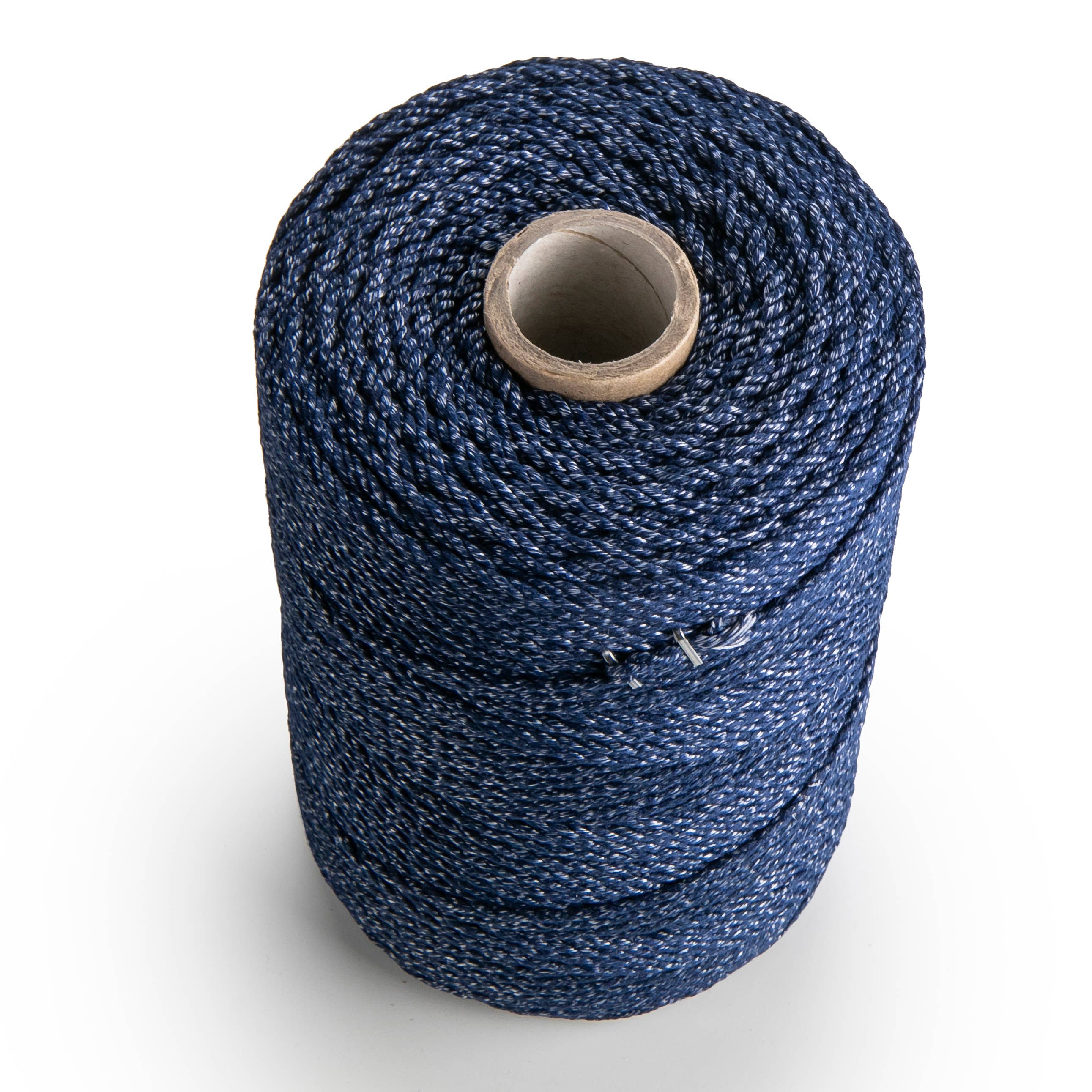 MB Cordas - Vendita all'ingrosso Spago - Corda di cotone per macramè 3 mm, 200 m, trecce 3 fili, colore blu misto0