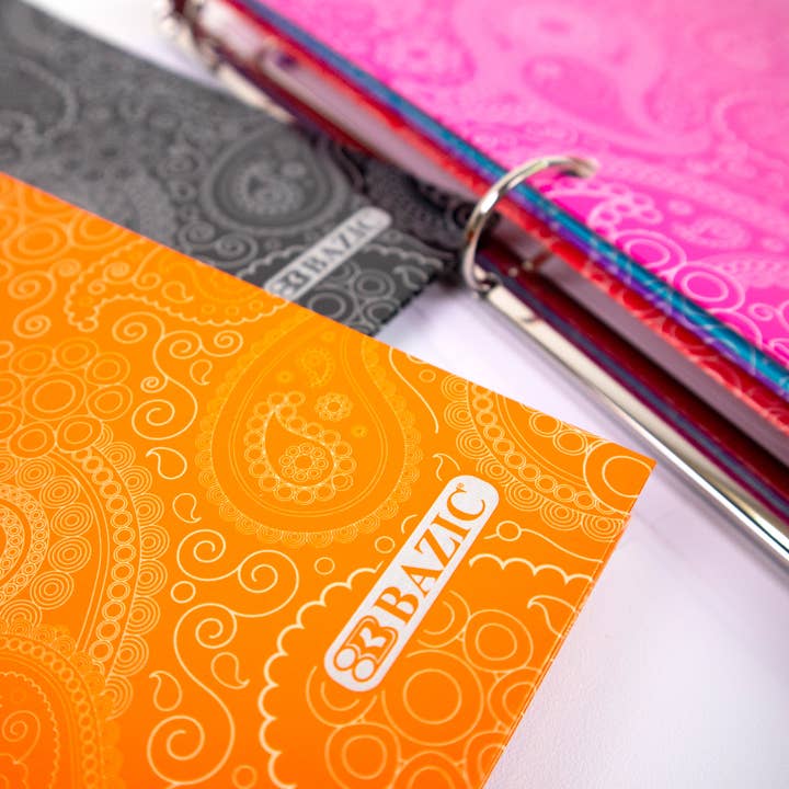 BAZIC Products - Wholesale Folders - 2 Pockets Fashion Portfolios - Paisley5