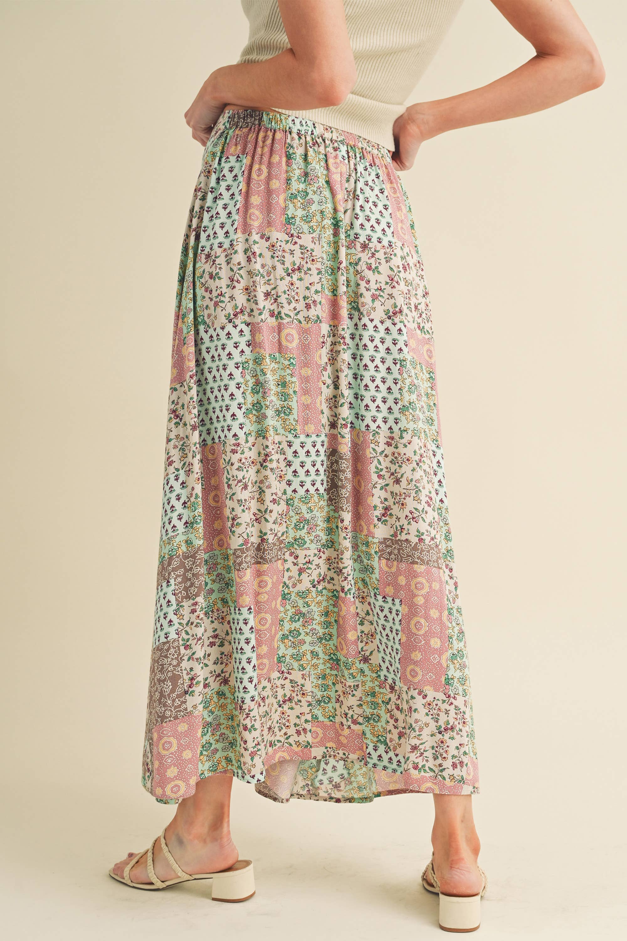 AEMI + CO - Wholesale Skirt - Women's - 773DN Bradyn Print Skirt 65