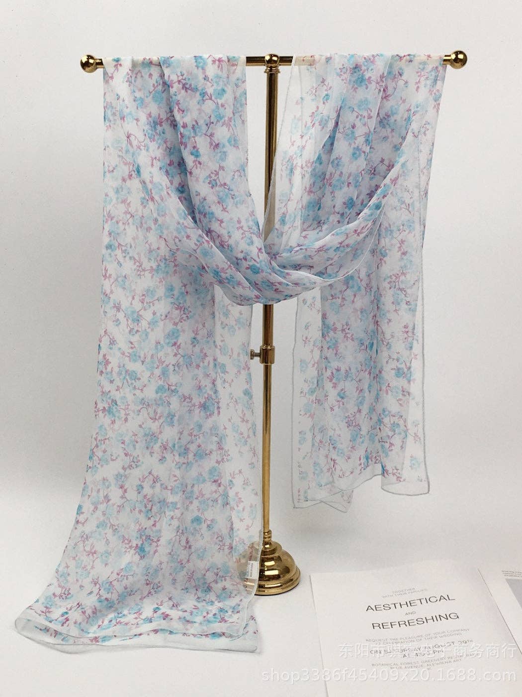 Funkyrel® Atzbranding Limited - Venta al por mayor Bufanda - Mujer - Scarvii - Pañuelo y Chal con Estampado Floral11