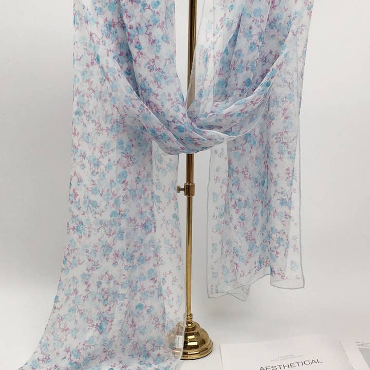 Funkyrel® Atzbranding Limited - Vente Écharpe – femme - Scarvii - Écharpe et Châle à Imprimé Floral11