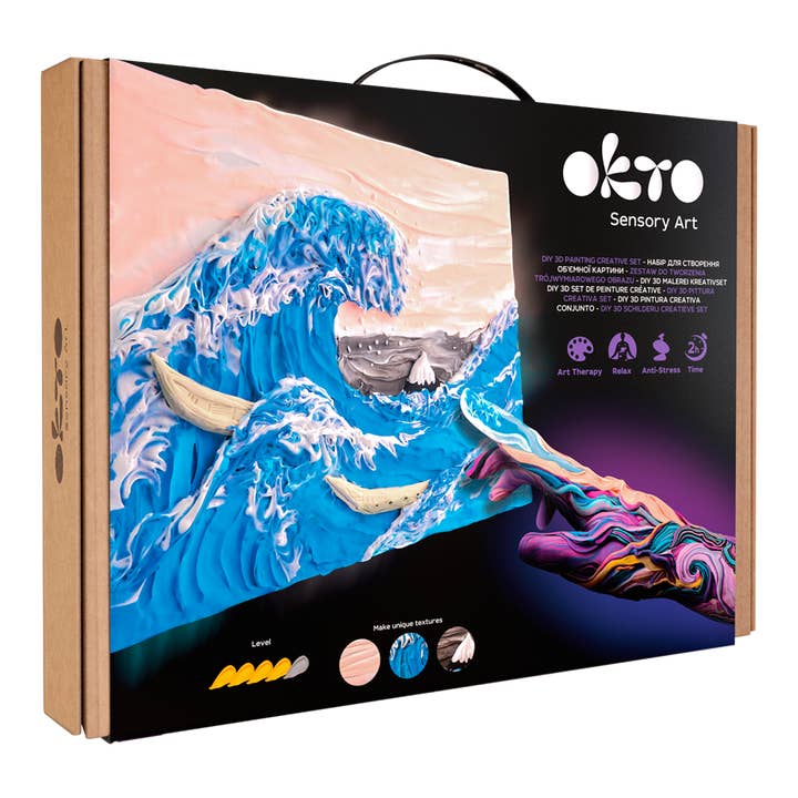DIY 3D CREATIVE PAINTING SET - THE BIG WAVE IN KANAGAWA for wholesale by pierrebelvedere.com