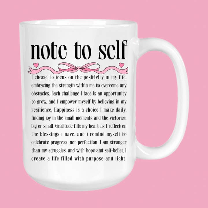 Tazza da caffè della gratitudine, salute mentale, felicità, positività per la vendita all'ingrosso da parte di GirlySips